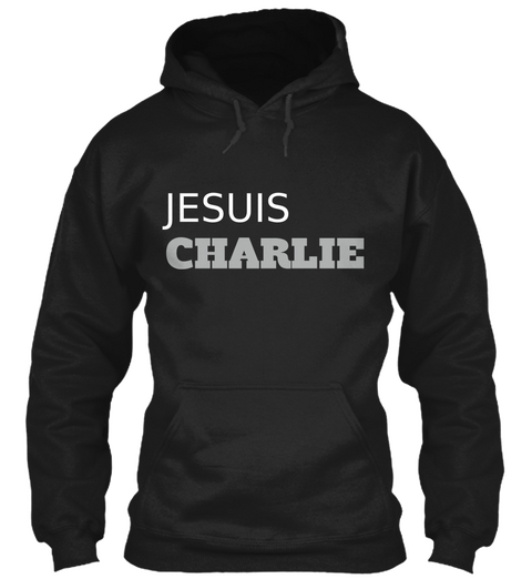 Je Suis Charlie Black T-Shirt Front