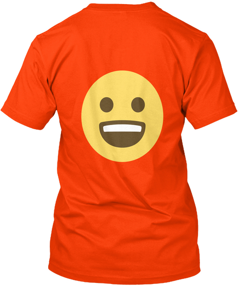 Love Your Life Orange T-Shirt Back