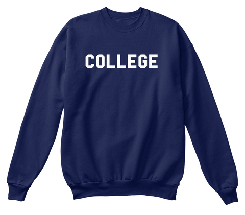 College Navy  Camiseta Front