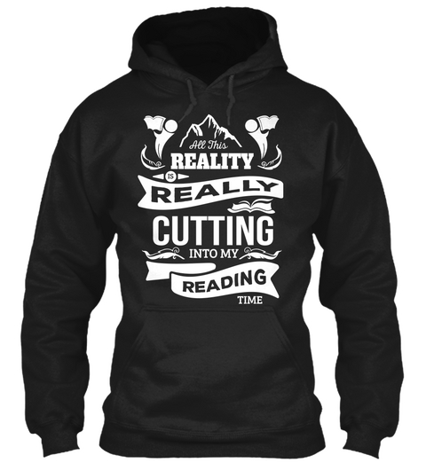 Ltd. Edition   My Reading Time Black T-Shirt Front