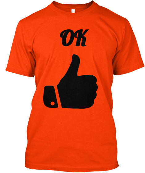 Ok Orange Camiseta Front