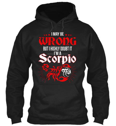 Scorpio   Wrong Black T-Shirt Front