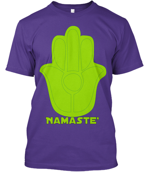 Namaste' Purple T-Shirt Front