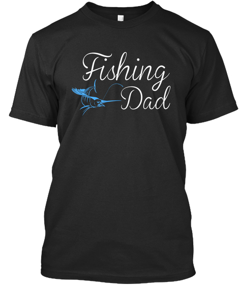 Fishing Dad Black Camiseta Front