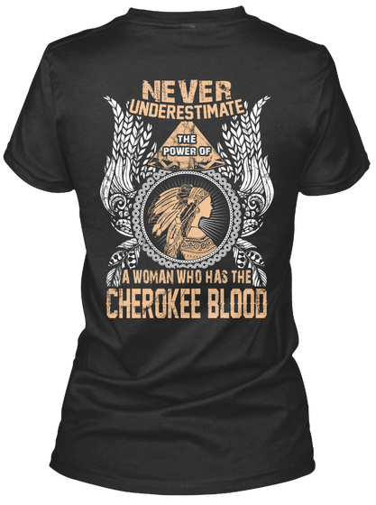 Cherokee T Shirt Black T-Shirt Back