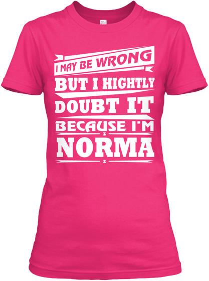 Best T Shirt Name Norma!! Heliconia áo T-Shirt Front