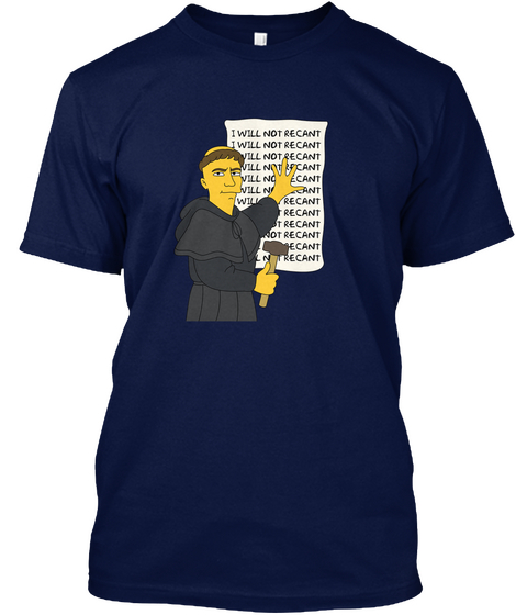 Springfield's Greatest Reformer!  Navy T-Shirt Front