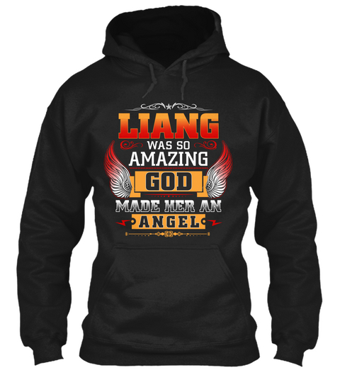 Liang Angel  Black áo T-Shirt Front