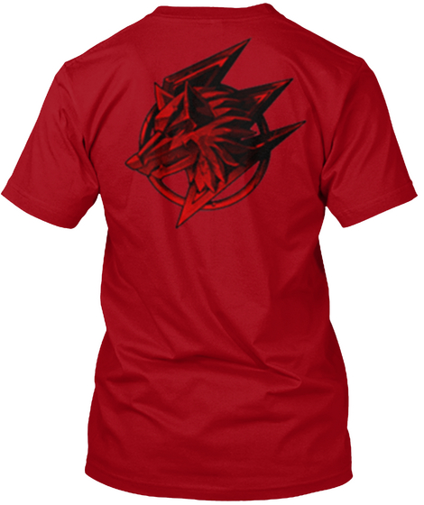 Dragon Blade Deep Red áo T-Shirt Back