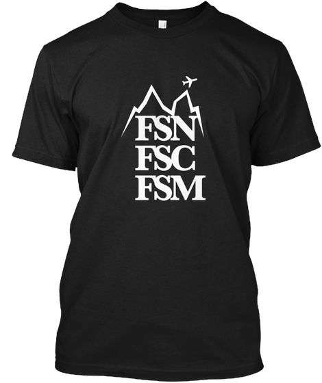 Fsc Tribute Tee Black Kaos Front