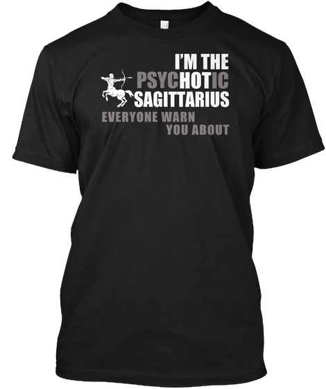 Sagittarius Black Camiseta Front