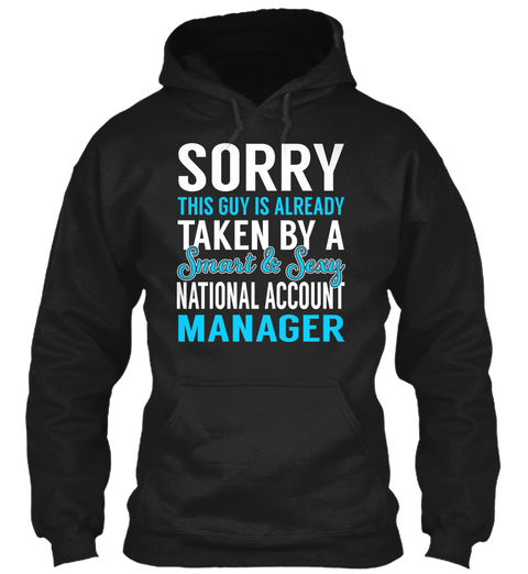 National Account Manager Black T-Shirt Front