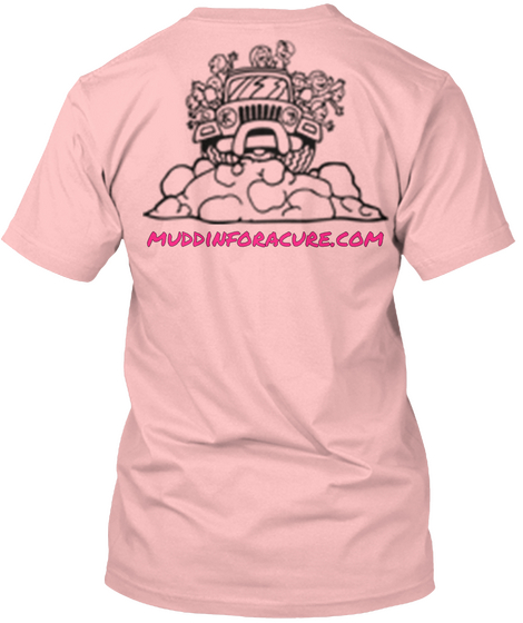 Muddinforacure.Com Pale Pink áo T-Shirt Back