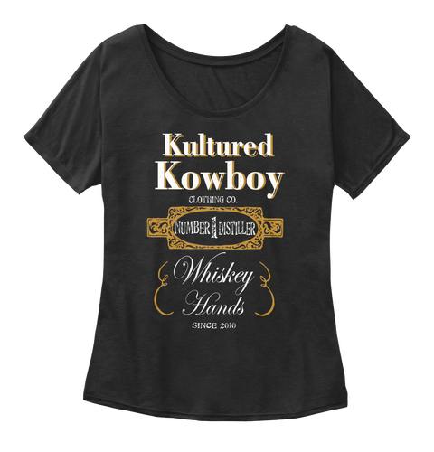 Whiskey Hands Black T-Shirt Front