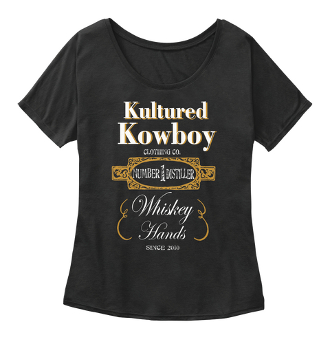 Whiskey Hands Black Camiseta Front