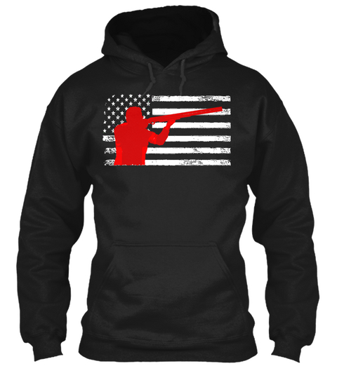 American Sports Shooter Black Camiseta Front