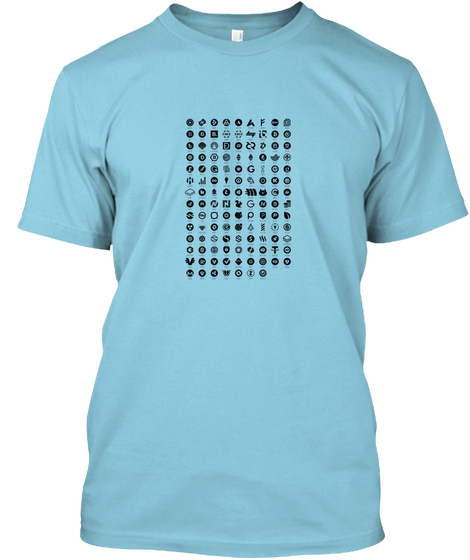 Altcoin Tee By Bobby Fraction Light Blue Camiseta Front
