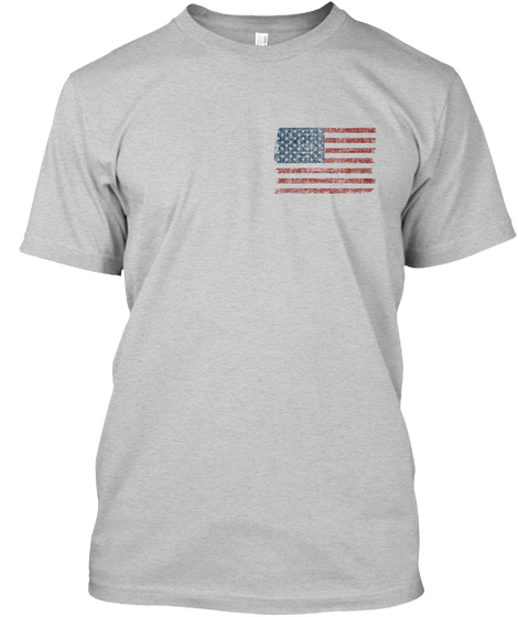 I Love America Light Steel T-Shirt Front