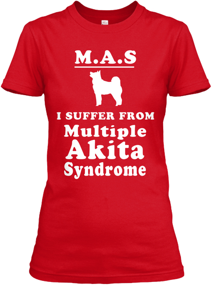 Akita Red T-Shirt Front