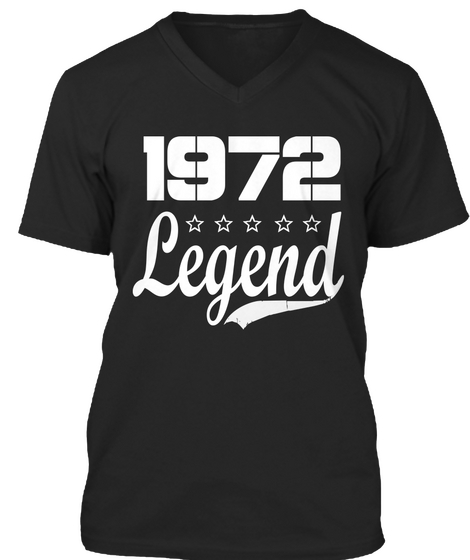 1972 Legend Black Camiseta Front