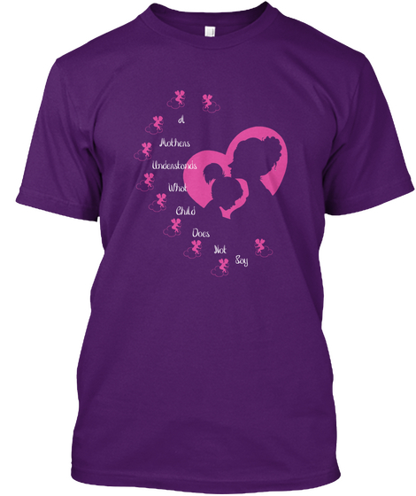 A Mother Understands What Child Does Not Say Purple Camiseta Front