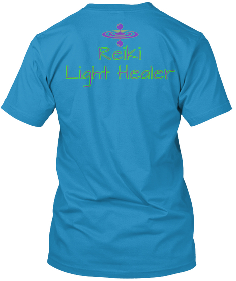 Reiki Light Healer Sapphire Camiseta Back