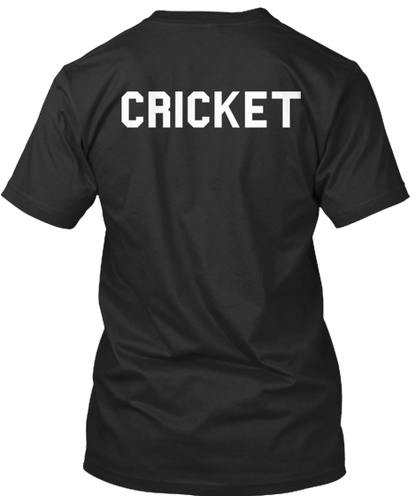 Cricket Black áo T-Shirt Back