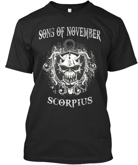 Sons Of November Scorpius Black Camiseta Front