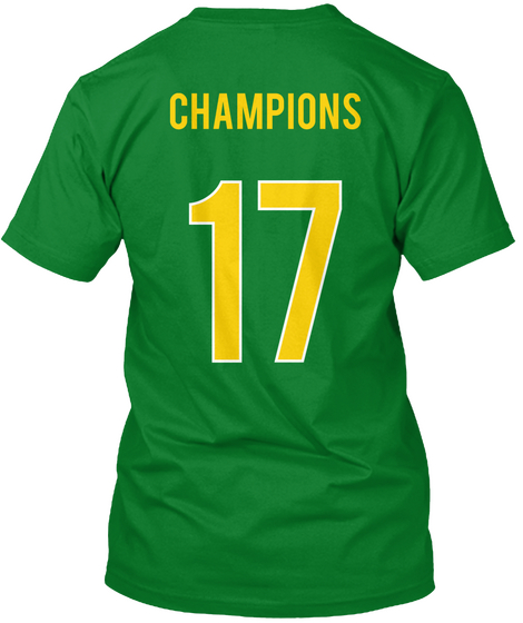 Champions 17 Bright Green áo T-Shirt Back
