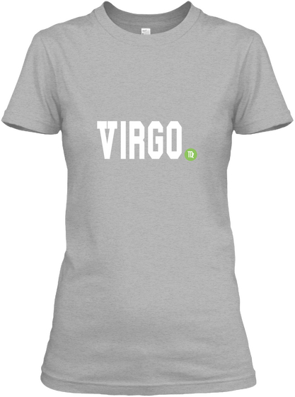 Virgo Sport Grey T-Shirt Front