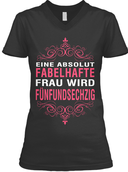 Eine Absolute
Fabelhafte
Frau Wird
Funfundsechzig Black áo T-Shirt Front