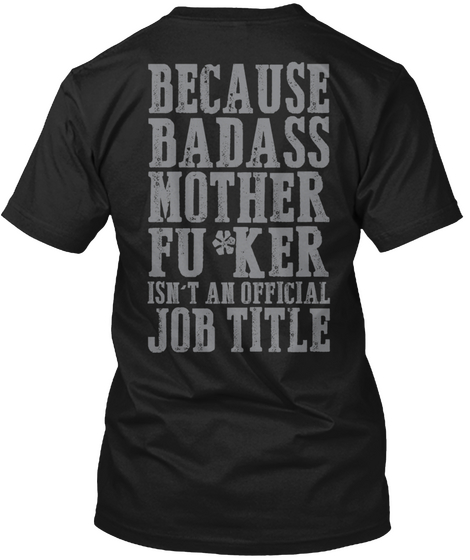 Test Engineer Bamf Black T-Shirt Back