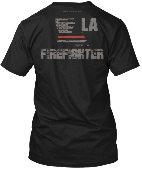 La Firefighter Black Camiseta Back