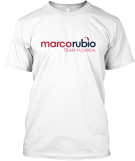 Marco Rubio Team Florida White áo T-Shirt Front