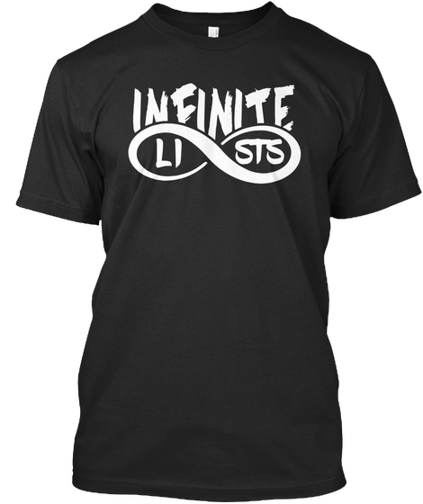 Infinite Li Sts Black T-Shirt Front