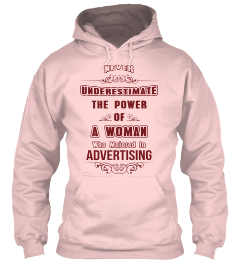 Advertising Light Pink T-Shirt Front