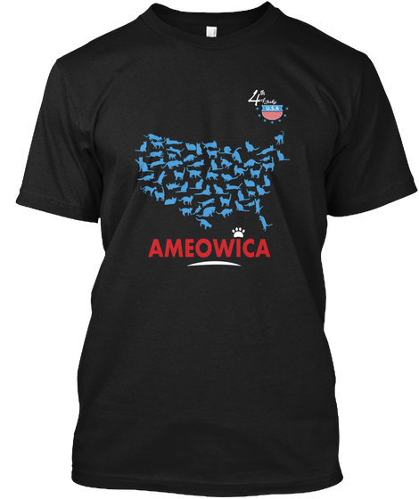 Ameowica Black Camiseta Front