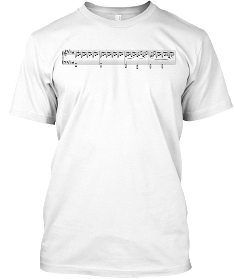 Classical Music Fan T Shirt White Camiseta Front