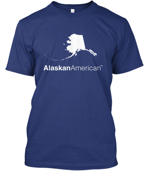 Alaskanamerican Tm  Indigo Camiseta Front