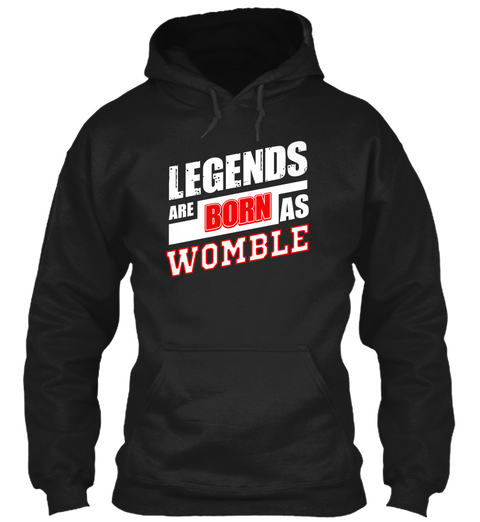 Womble Family Name Shirt Black T-Shirt Front