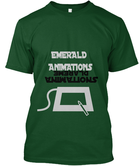 Emerald 
An Imations Dlareme Snoitamina Deep Forest T-Shirt Front