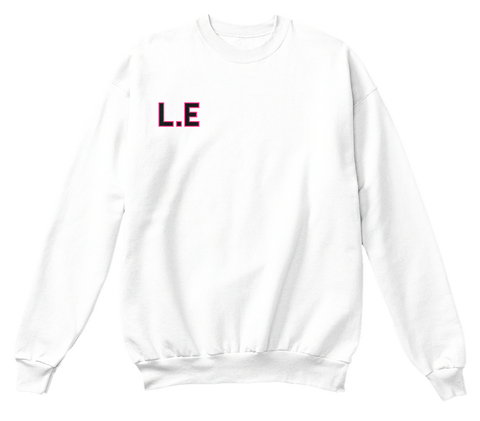 L.E White T-Shirt Front