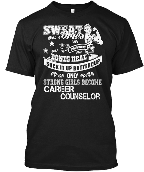 Career Counselor Black T-Shirt Front