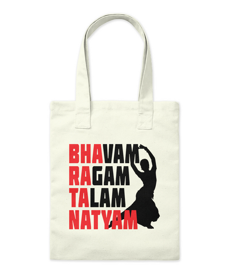 Bhavam Ragam Talam Natyam Natural áo T-Shirt Front