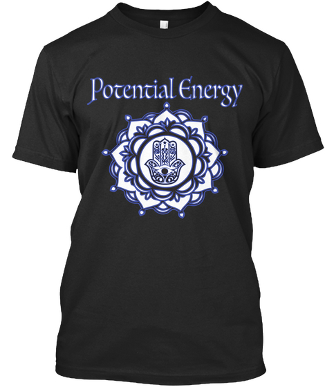 Potential Energy Black T-Shirt Front