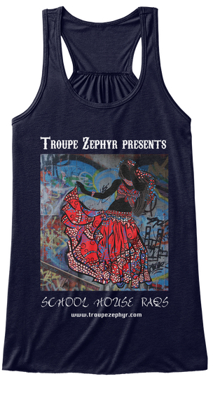 Troupe Zephyr Tee 2017 Midnight áo T-Shirt Front