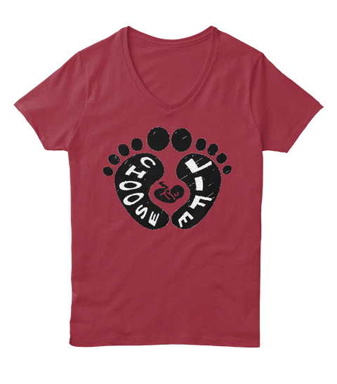 Choose Life! Deep Red  T-Shirt Front