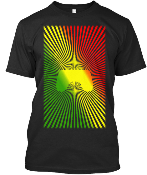 Rasta Constitution Black T-Shirt Front