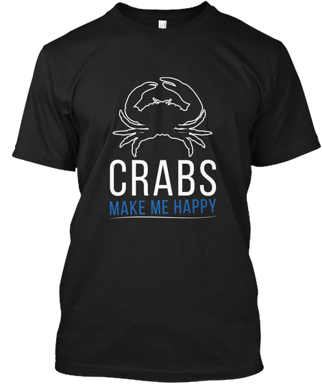 Crabs T Shirt Black áo T-Shirt Front