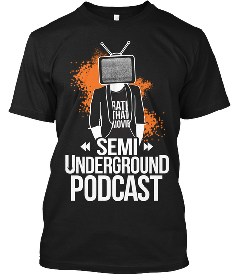 Semi Underground Podcast Black T-Shirt Front